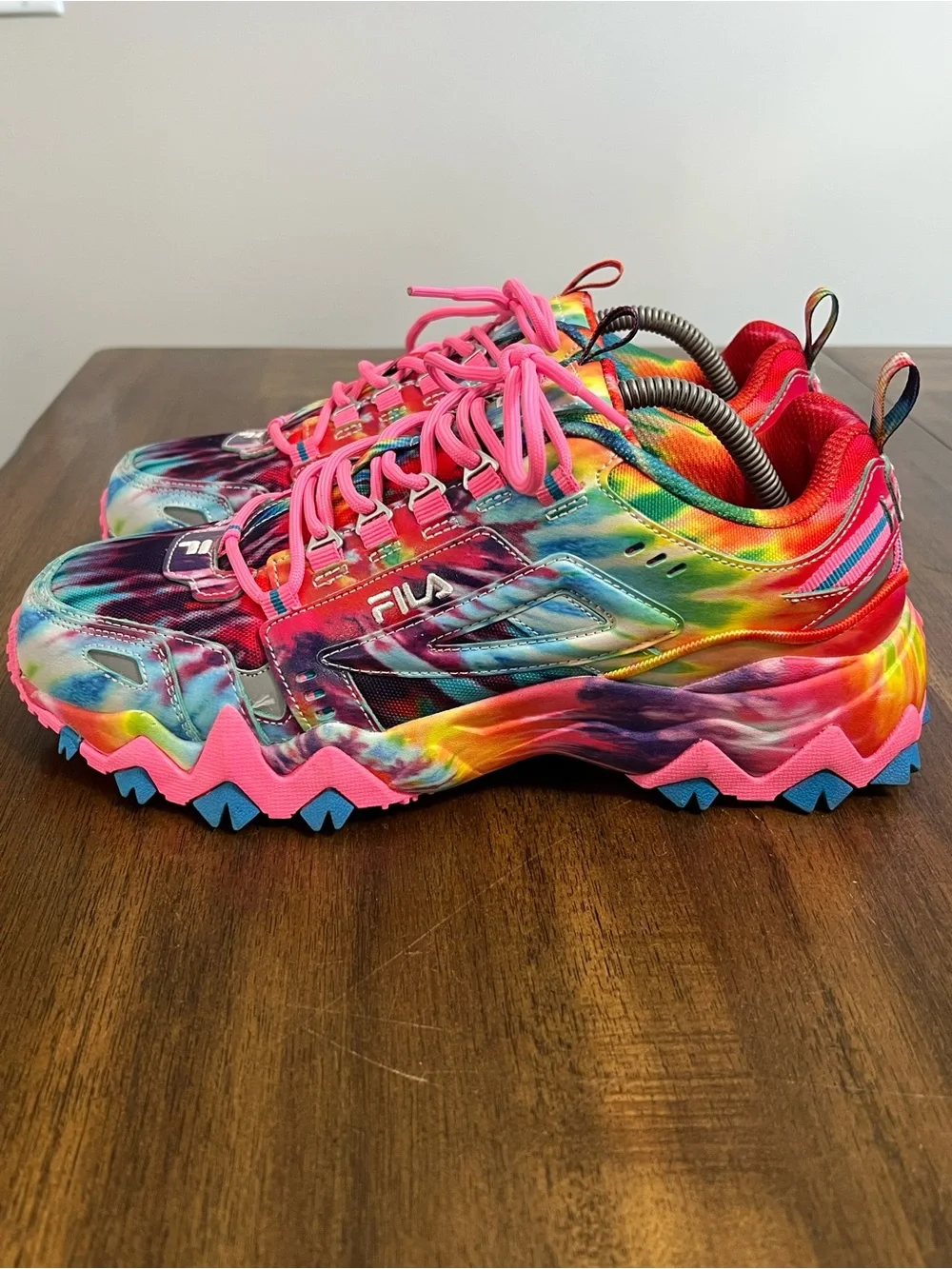 Fila Multicolor Tie Dye Sneakers 5JM01565-781 Womens Size 11